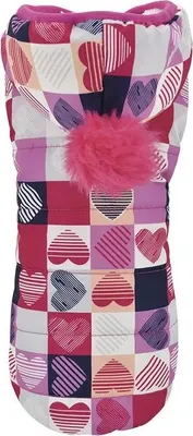 Obrázek produktu pro Nayeco Love Square Hundejacke Rot,Rosa 35 cm