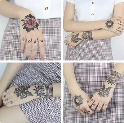 Produktbild von INF 10-Blatt-Packung mit temporären Tattoos model 2