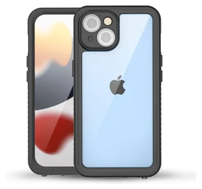 Obrázek produktu pro Pro Apple iPhone 15 360° vodotěsné pouzdro na mobilní telefon v černé barvě