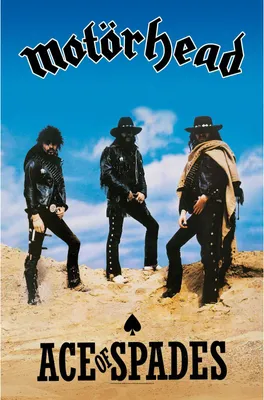 Produktbild von Motorhead - Poster "Ace Of Spades", Stoff RO3520 (Einheitsgröße) (Blau/Schwarz/Sand)