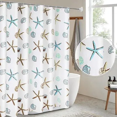 Produktbild von 180x180cm wasserdichtes Duschvorhang mit Antibakterium für Dusche und Bad