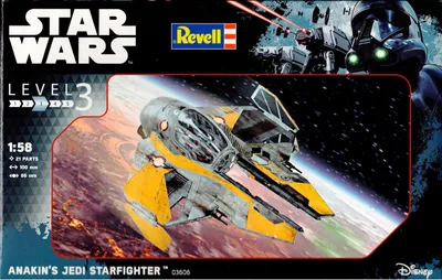 Produktbild von Revell Anakin's Jedi Starfighter, Raumflugzeug-Modell, Montagesatz, 1:58, Anakin's Jedi Starfighter, Beide Geschlechter, Kunststoff