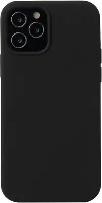 Produktbild von Für iPhone 12 / 12 Pro Solid Color Liquid Silicon Shockproof Schutzhülle (Schwarz)