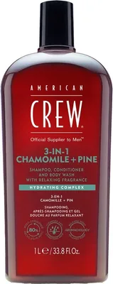 Produktbild von American Crew Chamomile & Pine Relaxing 3-in-1 Shampoo 1000ml