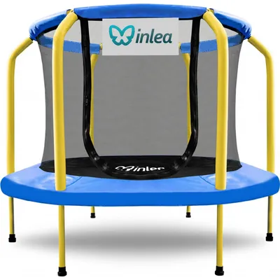 Obrázok produktu pre INLEA ULTIMATE Jump Trampolína 150 cm s vnútornou ochrannou sieťou - modrá