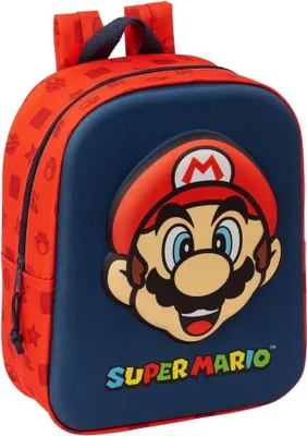 Zdjęcie produktu dla Plecak Super Mario Bros 3D, rozmiar 27 cm, trwała konstrukcja
