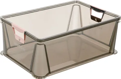 Image de keeeper boîte de rangement "luis" 45 litres gris-transparent