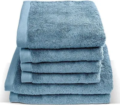 Produktbild von Famanu Handtuchset 100% Baumwolle - weich und saugfähig - blau