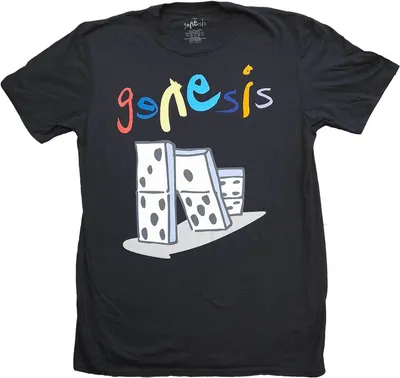 Produktbild von Genesis - "The Last Domino" T-Shirt für Herren/Damen Uni RO4087 (XL) (Schwarz)