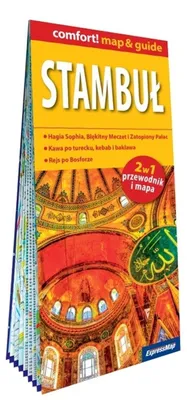 Zdjęcie produktu dla Stambuł przewodnik i mapa laminowana 2w1