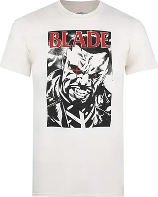 Image de Marvel - T-shirt "Stare" pour homme TV1209 (XXL) (Naturel/Noir/Rouge)