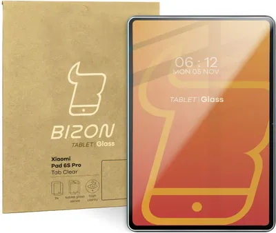Produktbild von Bizon Glass Tab Klar Xiaomi Pad 6S Pro [2 PACK]