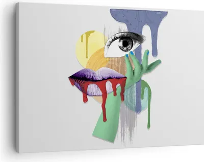 Produktbild von Bild auf Leinwand - Leinwandbild - Abstraktion modern - 70x50cm - Wand Bild - Wanddeko - Wandbilder - Leinwanddruck - Bilder - Kunstdruck - Wanddekoration - Leinwand bilder - Wandkunst - AA70x50-4058
