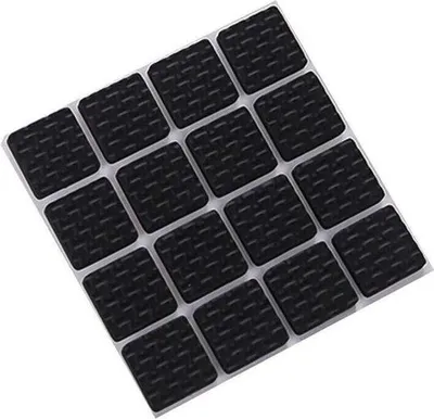 Immagine prodotto di Feltro autoadesivo per mobili - Sottobicchieri antiscivolo e antigraffio - Protezioni per pavimenti - Quadrato 16 pezzi 2 cm