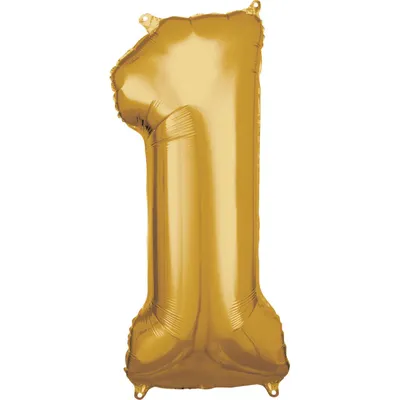 Produktbild von Amscan 9906266, Spielzeugballon, Folie, Gold, Anzahl, 33 cm, 5 Stück(e)