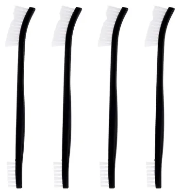 Immagine prodotto di Spazzole per la pulizia a doppio lato, in nylon, confezione da 4 pezzi, colore bianco