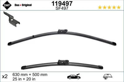 Produktbild von SWF DAS ORIGINAL Scheibenwischer Wischblatt Vorne für FORD Focus Mk4 Turnier (HP) Rahmenlos