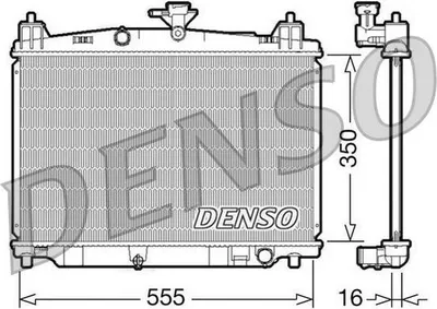 Produktbild von DENSO DRM44016 Kühler Wasserkühler Motorkühler für MAZDA 2 Schrägheck (DE, DH3)