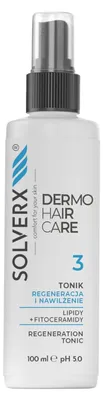 Obrázok produktu pre Solverx Dermo Hair Care Regeneračné a hydratačné tonikum 100 ml
