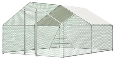 Productafbeelding van Kippenhuis, weerbestendige metalen constructie, veilig en ruim, 3 meter vermenigvuldigd met 4 meter