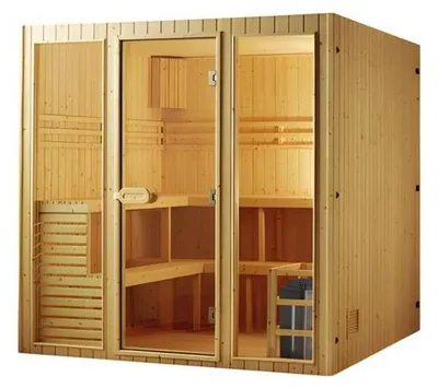 Produktbild von Sauna Holzsauna Massivholzsauna Heißluftbad Saunakabine Saunaraum