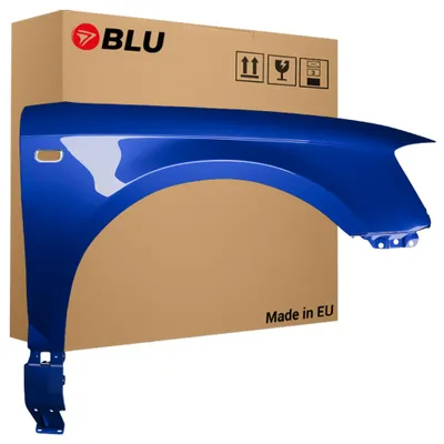 Obrázek produktu pro BLU Blatník náhrada pro Audi A3 8P LZ5C Pravý Modrý MauritiusBlau | 2003-2008 | Přední | Lakovaný | Připravený k montáži | Pozink, Obrázek vytvořený pomocí AI