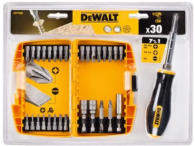 Immagine prodotto di Set di punte DeWalt da 30 pezzi + cacciavite DT71506