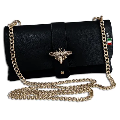 Produktbild von Tasche schwarz Florence Clutch Leder OTM803S
