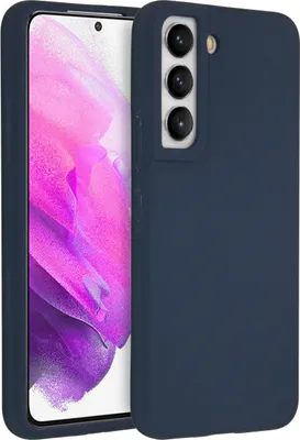 Produktbild von Accezz Liquid Silikoncase Samsung Galaxy S22 - Dunkelblau