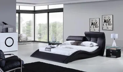 Produktbild von Multifunktion Bett Betten Ehebett Doppelbett Polsterbett Schlafzimmer Lederbett