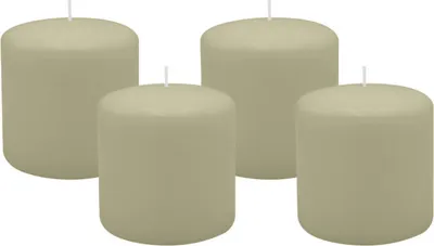 Produktbild von 4er Set Adventskranzkerzen Antik Grün Ø 100 x 100 mm