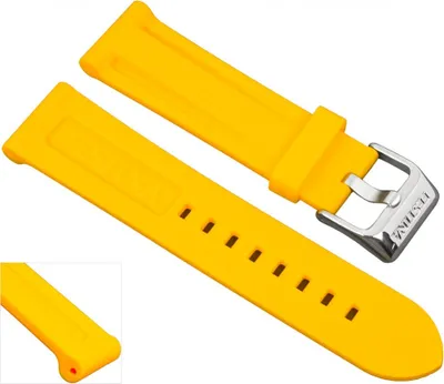 Produktbild von Festina Ersatzband Uhrenarmband Kautschuk Band Gelb 24mm für F16574/1 F16574