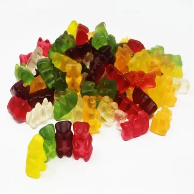 Image de Oursons gélifiés fruités multicolores assortis sans sucre 175g
