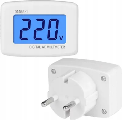 Zdjęcie produktu dla Cyfrowy woltomierz tester miernik napięcia w sieci w gniazdku AC 80-300V