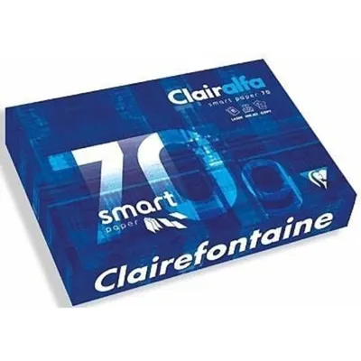 Produktbild von Clairefontaine 1942C Druckerpapier Smartprint DIN A4, 21 x 29,7cm, 70g/mq, 171 CIE, 1 Ries mit 500 Blatt, Hochweiß