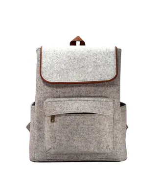 Produktbild von ROOGU Grey Buddy * Eleganter Rucksack Filz Grau 20l Stadt Uni Arbeit Laptop 15'' extra leicht