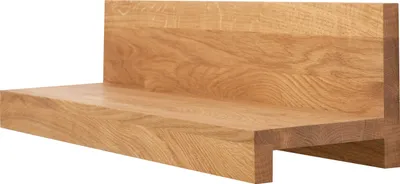 Produktbild von Schweberegal Holzregal LIVI aus Eiche (Hell) 40 x 15 cm