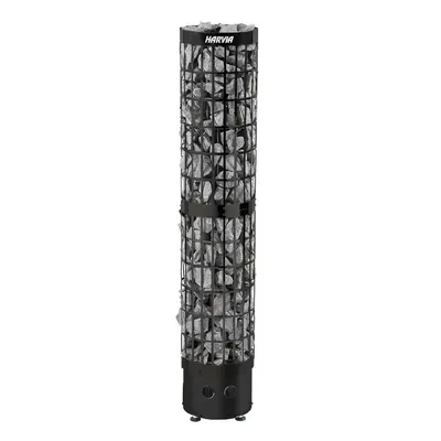 Produktbild von Harvia Cilindro 6,6 kW | integrierte Steuerung, Schwarz-Chrom | HPC66400M