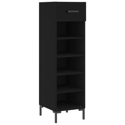 Produktbild von Schuhschrank Schwarz 30x35x105 cm Holzwerkstoff