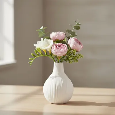 Obrázok produktu pre Minimalistická keramická váza na kvety, 13 cm