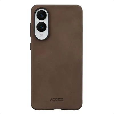 Obrázok produktu pre Accezz Vintage kožený kryt Magsafe pre Samsung Galaxy S25 Edge – Rustic Brown
