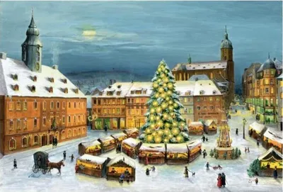 Image de Calendrier de l'Avent d'Annaberg-Buchholz avec un motif représentant l'église Sainte-Anne