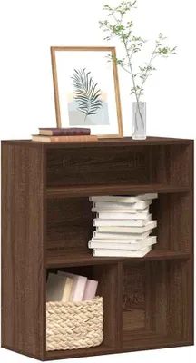 Obrázok produktu pre Nábytok Regál na knihy Hnedý dubový vzhľad 60x30x71,5 cm Materiál na báze dreva 2025