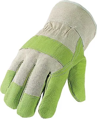Produktbild von Kunstlederhandschuhe Gr.10,5 grün/naturfarben PSA I ASATEX
