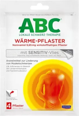 Produktbild von ABC Wärme-Pflaster sensitiv zur Linderung von Muskelschmerzen, 4 St. Pflaster
