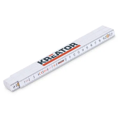 Produktbild von Zollstock 2 m Gliedermaßstab Kunststoff - beidseitiger Zahlen Aufdruck - Zollstock Kunststoff 2m