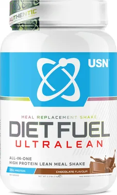 Produktbild von USN Diet Fuel Ultralean (1000g) Chocolate - Eiweiße - Mahlzeit-Ersatz