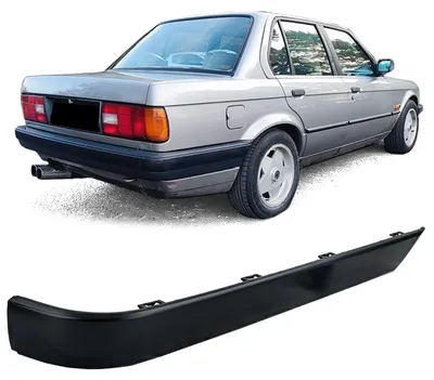 Für BMW 3er E30 1987-1992 Stoßleiste / Zierleiste RECHTS Heck Hinten Stoßstange in der Farbe von Carparts-Online GmbH