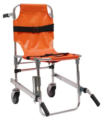 Obrázek produktu pro Schodišťová nosítka, nosnost 160 kg, skládací konstrukce s bezpečnostními popruhy, oranžová barva