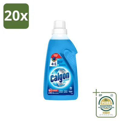 Productafbeelding van 20 x Calgon 3-in-1 ActiClean Gel wasmachinereiniger - 750 ml - Voordeelverpakking - 20 stuks